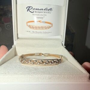 Ronaldo Designer Jewelry Gold and Silver Bracelet